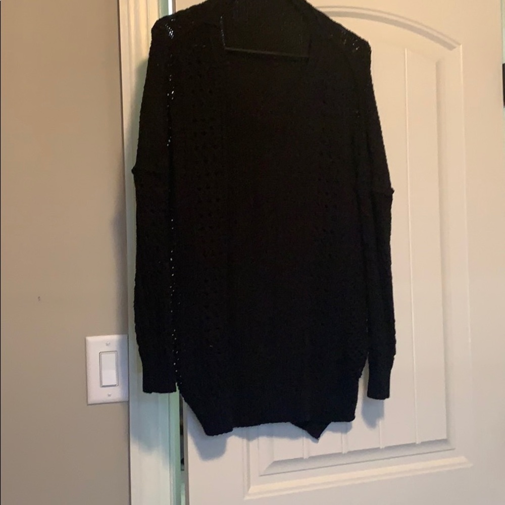Oversized black sweater
